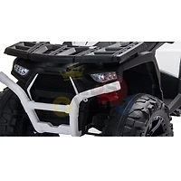 KidsVip 24V Enfants et Tout-Petits Titan Quad/ATV Voiture Eléctrique avec Commande à Distance - Blanc - Édition anglaise