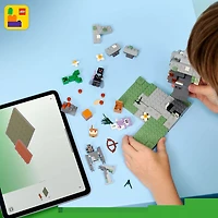 LEGO Minecraft Le Jardin Pâle - Ensemble de Construction en Briques - Jouet de Jeu de Biome avec Figurines Minecraft - 21586