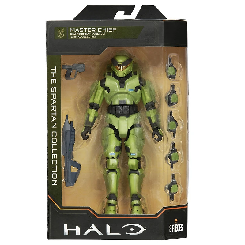 Figurine Halo - Collection Spartan - Master Chief (Halo : Combat Evolved) avec accessoires