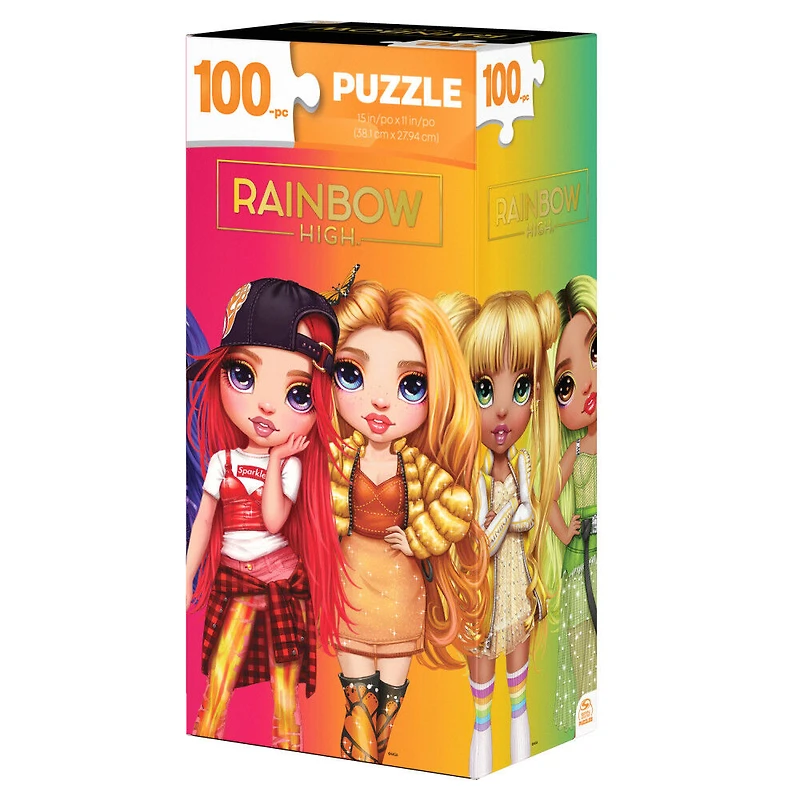 Rainbow High, Puzzle de 100 pièces avec boîte verticale pour rangement facile, pour les enfants à partir de 4 ans
