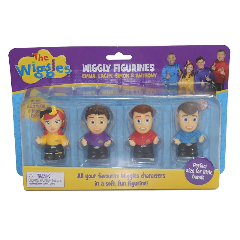 Ensemble de 4 figurines Wiggles : Lachy, Emma, Anthony et Simon - Édition anglaise
