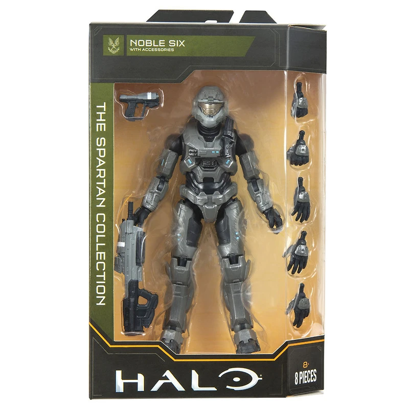 Figurine Halo - Collection Spartan - Noble Six avec accessoires