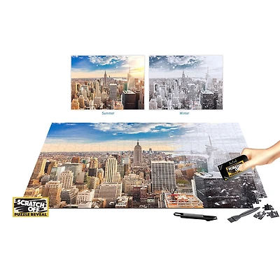 Scratch Off: Puzzles de la série été à hiver - Manhattan (New York) - 500 pièces