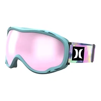 Hurley - Masque de ski SOAR pour jeunes, bleu bébé/rose teint noué