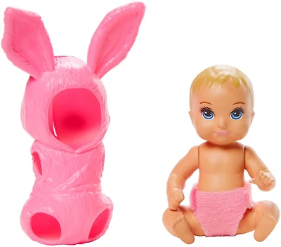 ​Barbie Skipper Babysitters Inc. Baby Doll with Removable Pink Bunny Onesie Costume & Diaper