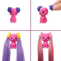 ​Barbie Color Reveal Glitter! Hair Swaps Doll, Glittery Blue with 25 Hairstyling and Party-Themed Surprises