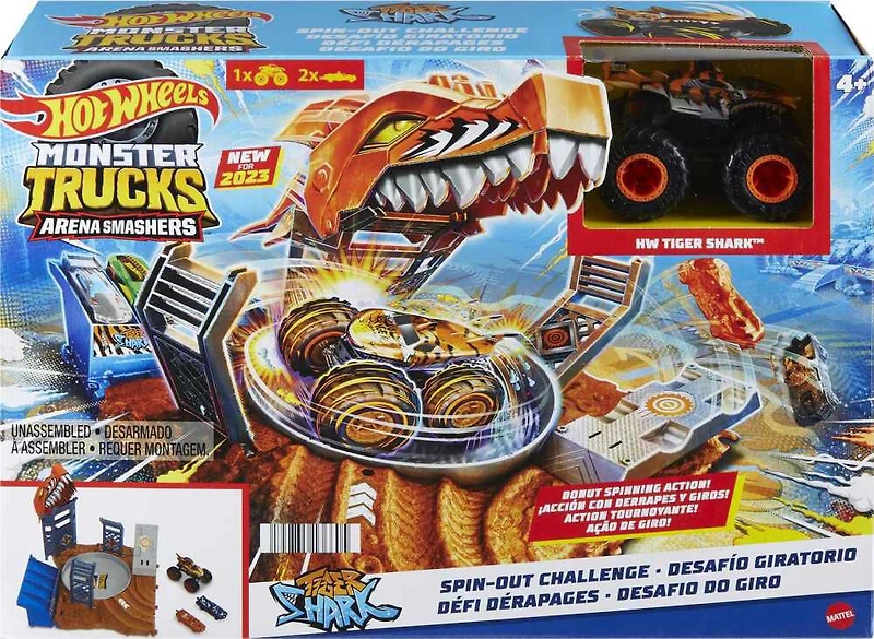 Hot Wheels Monster Trucks Coffret Compétition de Dérapages