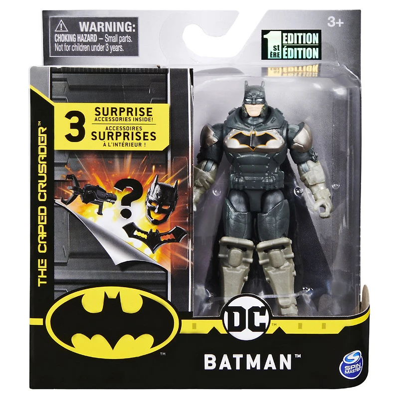 Figurine articulée BATMAN de 10 cm avec 3 accessoires mystère