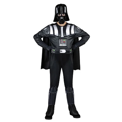 STAR WARS DARTH VADER DELUXE YOUTH COSTUME - Combinaison de luxe avec motif imprimé et rembourrage en polyfill plus gants