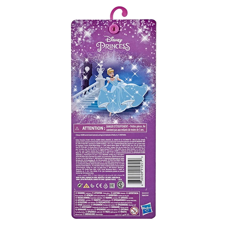 Disney Princess série Sois brillante, sois courageuse - Tenue mode de Cendrillon, robe bleue avec chaussures