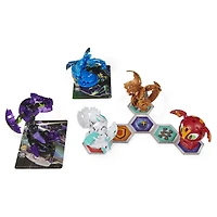 Bakugan Geogan Brawler 5-Pack, Exclusive Mutasect and Viperagon Geogan and 3 Bakugan Collectible Action Figures