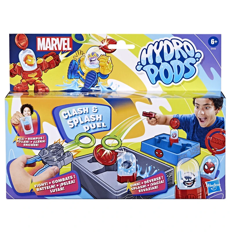 Hydro Pods Marvel Clash & Splash Duel, Water Activated Battle Toy