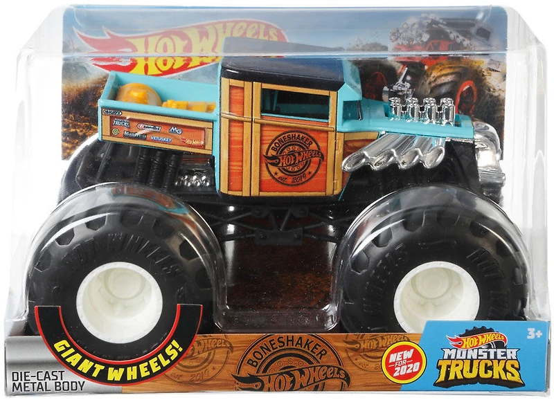Hot Wheels - Monster Trucks - l'échelle 1:24 - Véhicule Bone Shaker