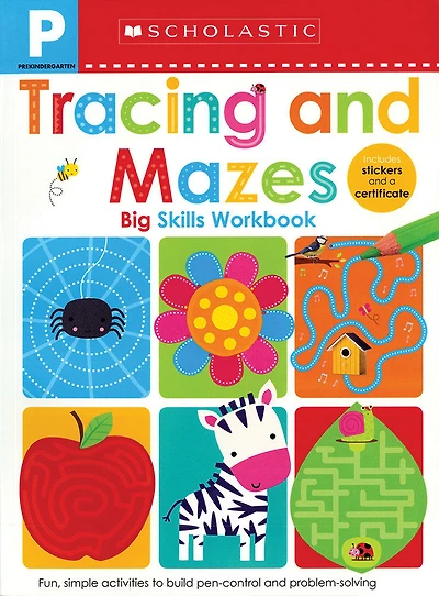 Scholastic Early Learners: Pre-K Tracing And Mazes Big Skills Workbook - English Edition