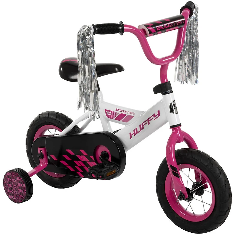 Vélo Skidster de Huffy, vélo de 10 pouces, rose et blanc - Notre exclusivité