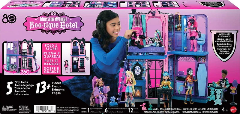 MonsterHigh-Hôtel Bouh-tique-maison de poupée et accessoires