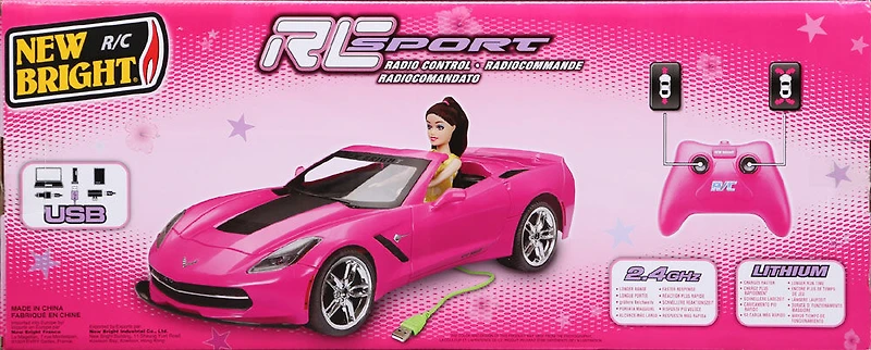 1:8 Remote Control Chargers Corvette - Colour May Vary