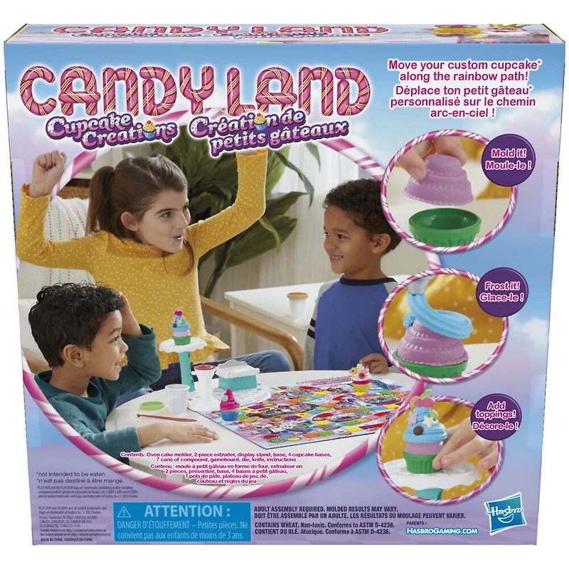 Candy Land Cupcake Creation, jeu de plateau pour la famille et les jeunes enfants, des créateurs de Play-Doh, 2 à 4 joueurs - Édition anglaise - Notre exclusivité