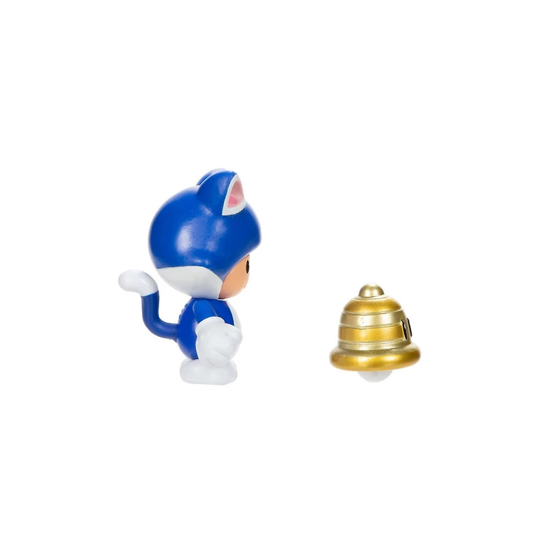 Figurine Super Mario de 4 pouces - Crapaud chat avec Super cloche 