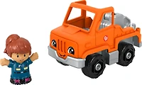 Fisher-Price Little People Help and Go Tow Truck and Figure Set for Toddlers, 2 Pieces