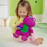 Jouet sensoriel en peluche Le monde de Barney de Fisher-Price avec activités d'éveil pour les tout-petits