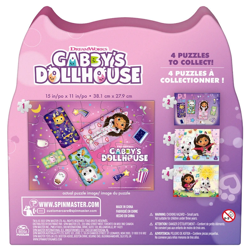 Gabby's Dollhouse, Puzzle de 24 pièces, thème heure du coucher