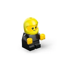 LEGO City Véhicules - Le camion de pompiers - Mini-ensemble de jouet de construction avec figurine de pompier - 60482