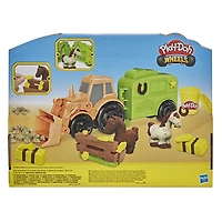 Play-Doh Wheels Tracteur de ferme, jouet pour enfants avec moule de remorque