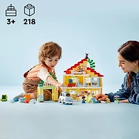 LEGO DUPLO Town 3in1 Family House 10994 Building Toy Set (218 Pieces)
