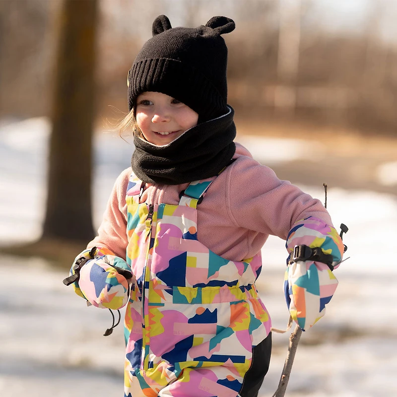 Kids Bear Knit Hats | Jet Black