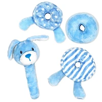Jouet d’activité à empiler en peluche Bab & Tot : Chien Bleu