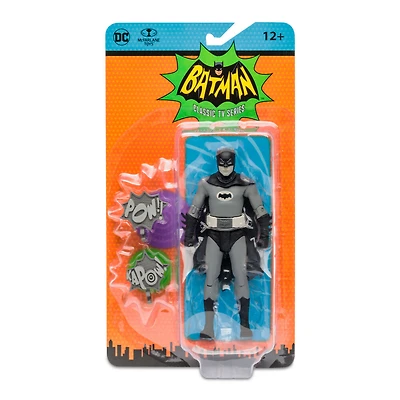 DC Retro 6" Wave 4 Batman 66 - Batman (Black and White TV Variant) - Notre exclusivité