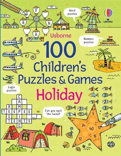 100 Children's Puzzles and Games: Holiday - Édition anglaise