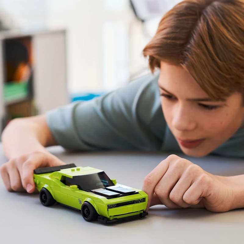 LEGO Speed Champions Dodge Challenger SRT Hellcat Sports Car Toy - Kids Toy for Girls & Boys - 77237