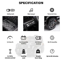 Voltz Toys Mercedes-Benz AMG G64 avec télécommande, noir