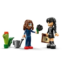 LEGO Mercredi Le Dahlia Noir, Décoration de Chambre ou Fausse Plante pour Enfants 76784