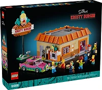 LEGO The Simpsons : Krusty Burger, Ensemble de Construction de Décoration pour Adultes avec 7 Personnages Emblématiques 10352