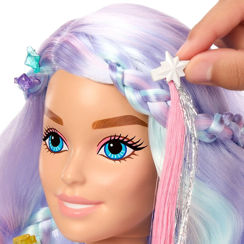 Barbie Doll Fairytale Styling Head, Pastel Hair with 20 Accessories