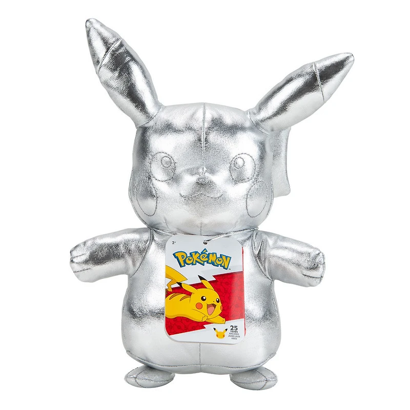 Peluche Pokémon Sélection de 20 cm - Pikachu argenté
