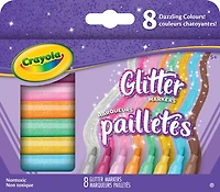 Marqueurs Crayola à paillettes, 8 pièces