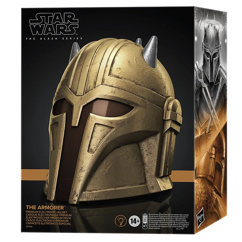 Star Wars The Black Series The Armorer, casque électronique premium, article de cosplay pour adulte