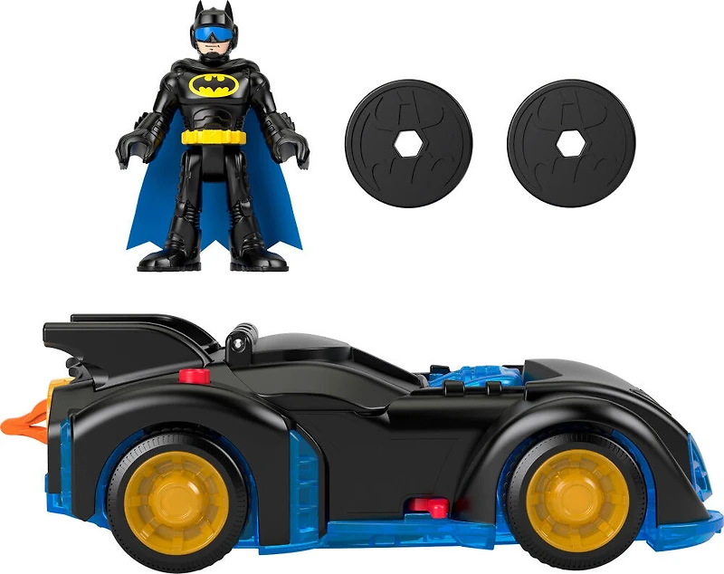 Imaginext - DC Super Friends - Batmobile Vibrations et Rotation, fig.
