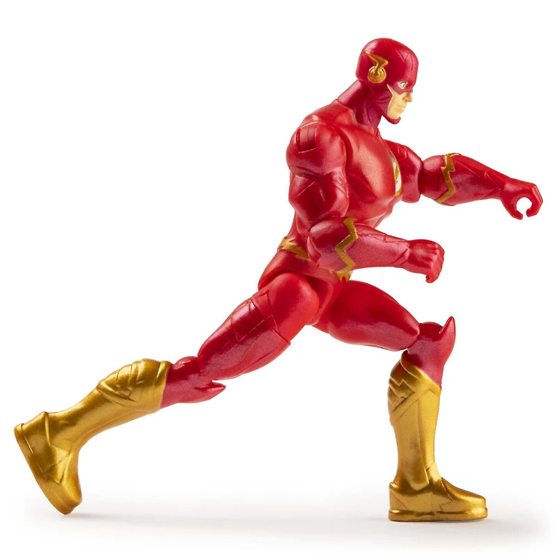 DC Comics, Figurine articulée The Flash de 10 cm avec 3 accessoires mystère