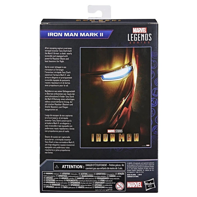 Hasbro Marvel Legends Series, figurine Iron Man Mark II de 15 cm, figurines Marvel Legends Iron Man