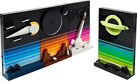 LEGO Ideas Tales of the Space Age 21340 Building Set; 4 Connectible 3D Postcard Display Models; Gift Idea for Adults (688 Pieces)
