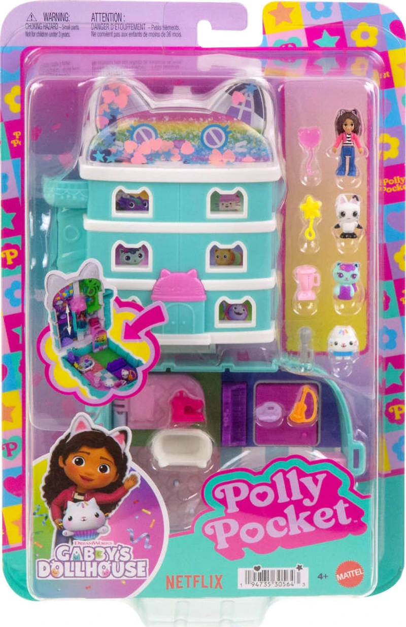 Polly Pocket-Coffret Gabby et la maison magique-9accessoires