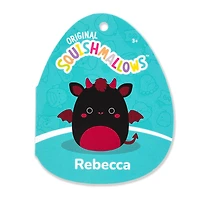 Peluche Squishmallows 12" - Rebecca le diable de Jersey noir et marron