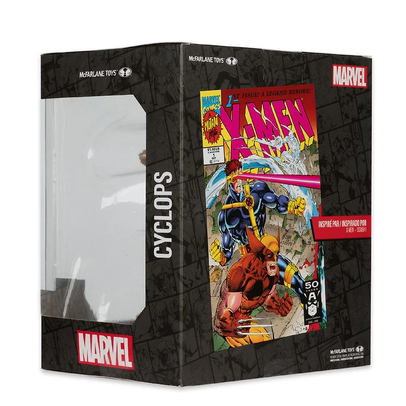Marvel -Cyclops à l'échelle 1:10 avec scène (X-Men #1)