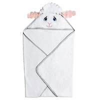 Precious Moment White  Lamb Hooded Towel