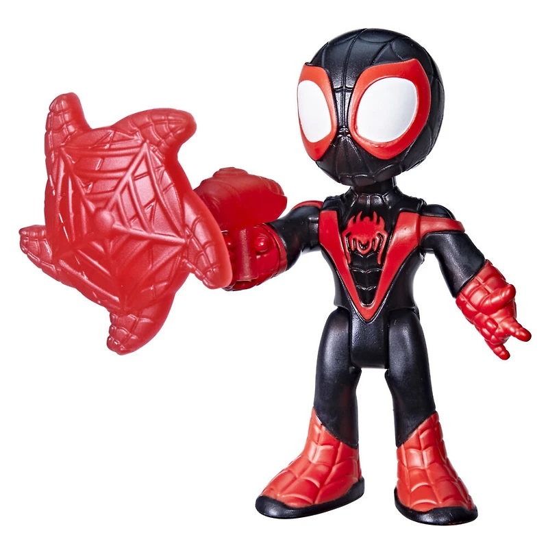 Marvel Spidey et ses Amis Extraordinaires, figurine Miles " Spin " Morales avec accessoire